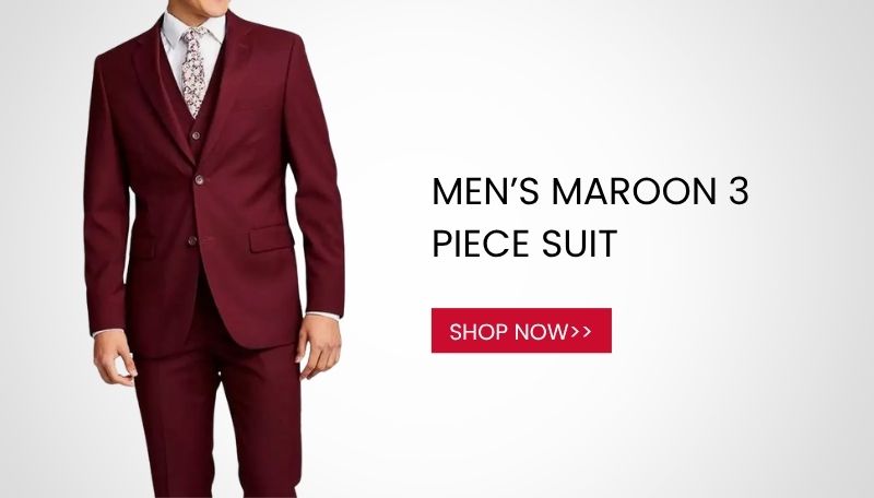 maroon suit