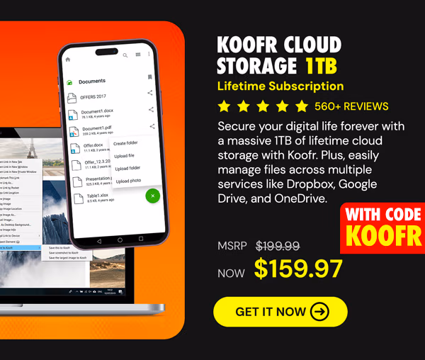 Koofr Cloud Storage: Lifetime Subscription (1TB)