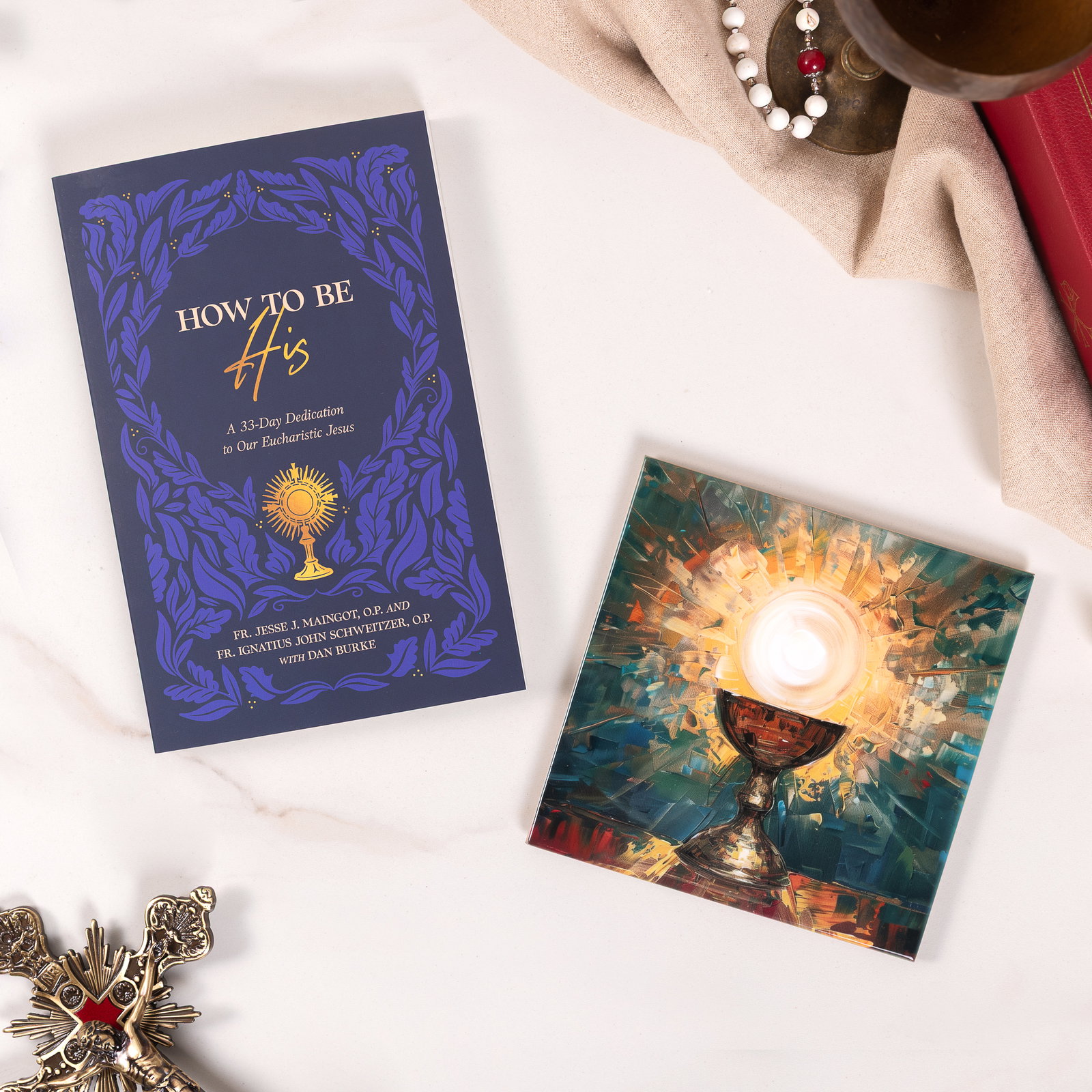 How to Be His & The Holy Eucharist Ceramic Tile Gift Set