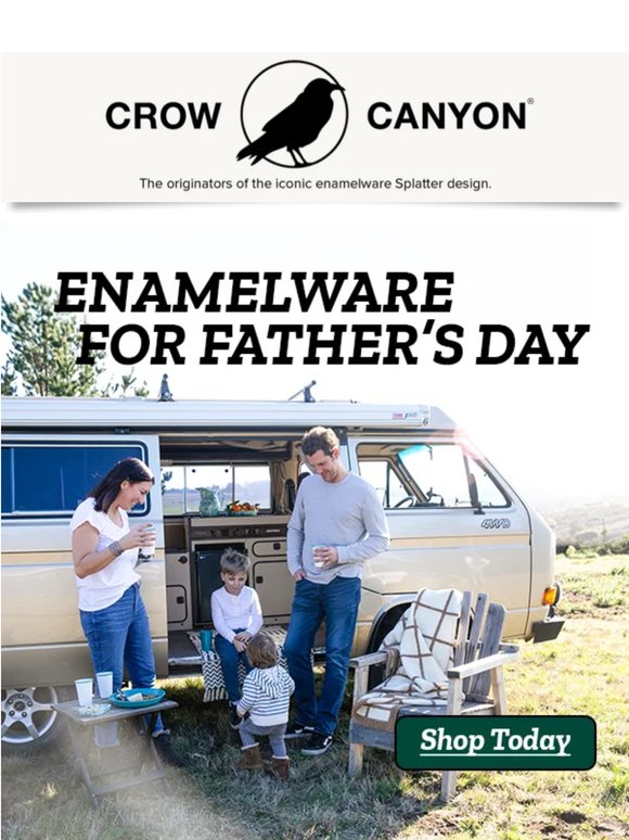 Enamelware for foodie dads