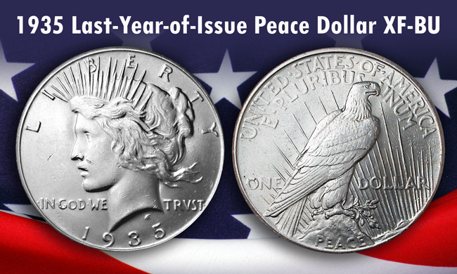1935 Peace Dollar