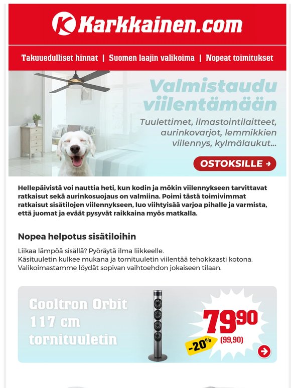 Tee kodista viileämpi helteillä