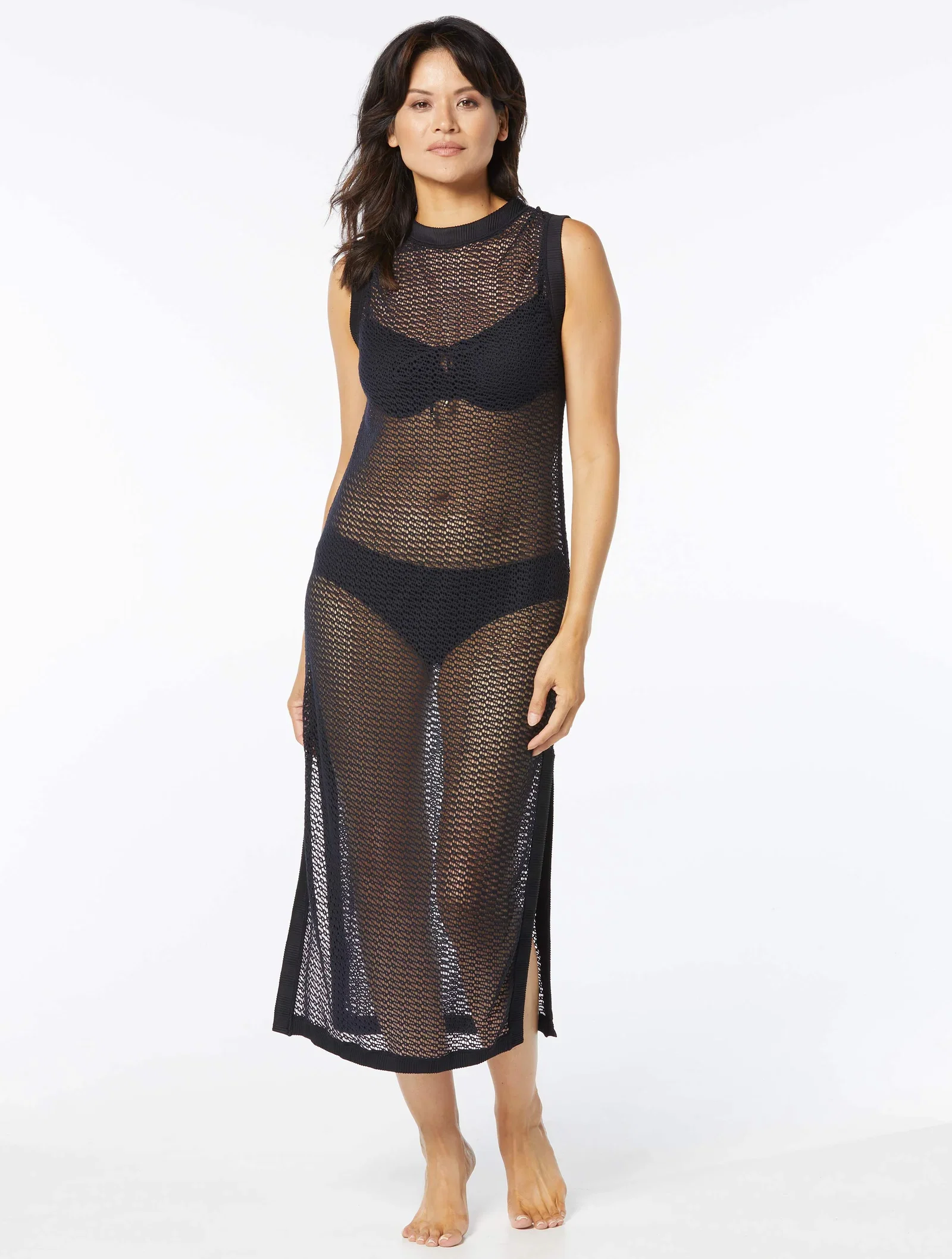 Image of Coco Reef Coquette Crochet Cover Up Dress - Oceanside Textures