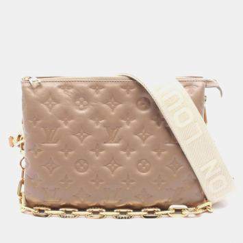 Coussin Monogram PM Taupe Beig