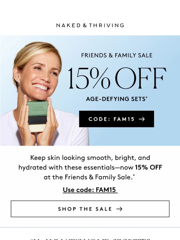 15% OFF Age-Defying Faves 🌟