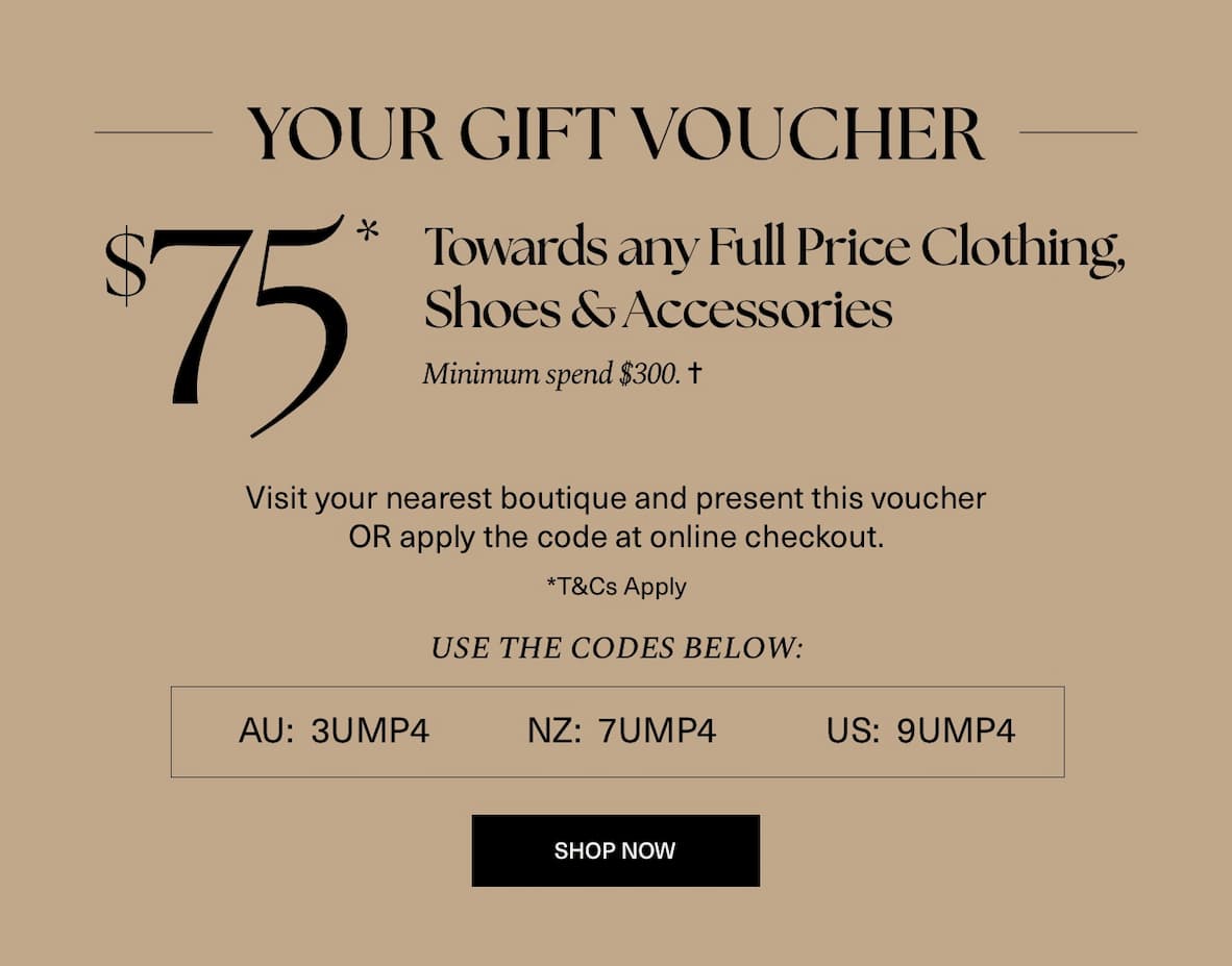 Your $75 Gift Voucher