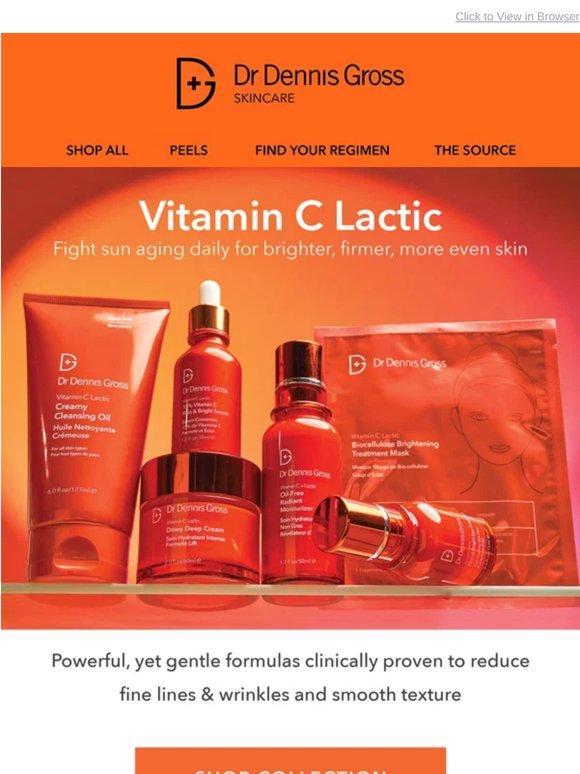 🍊Unlock Brighter Skin: Explore Our Vitamin C Lactic Collection