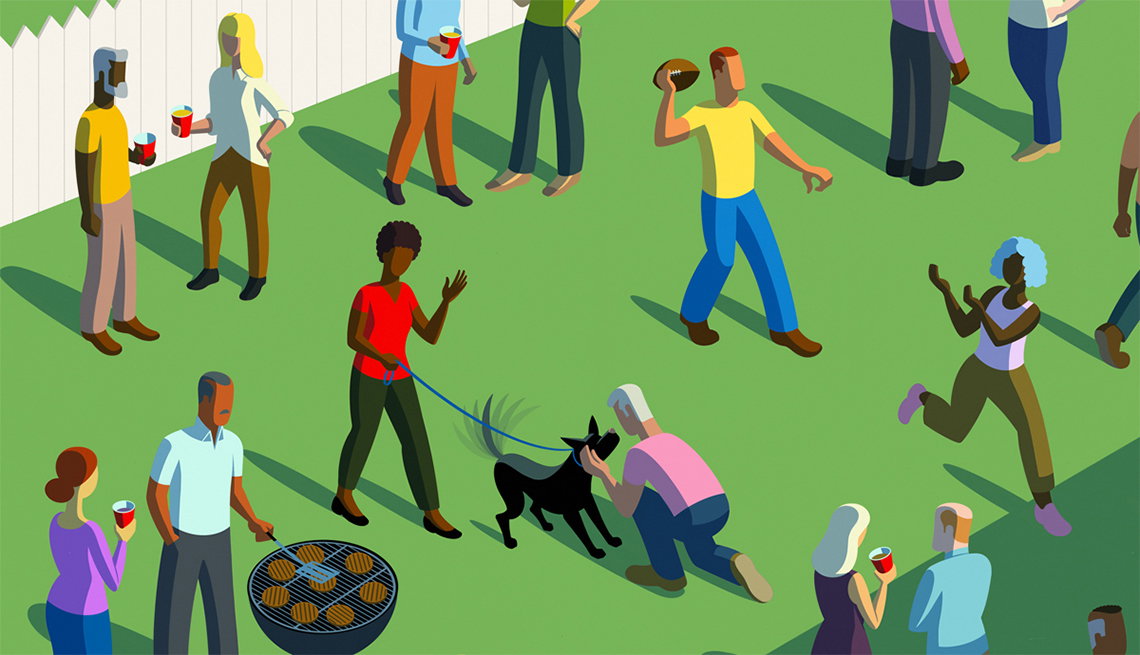 Illustration of social connection