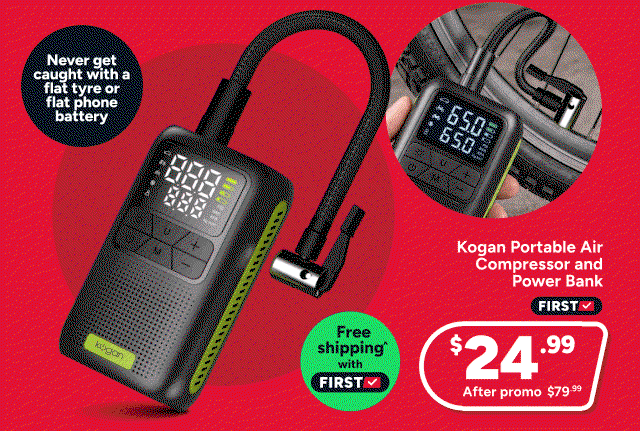 Kogan Portable Air Compressor and Power Bank