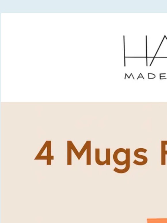 4 Mugs at 10% off?!?!