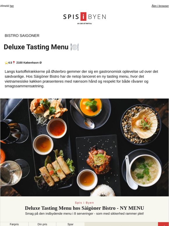½ pris på Deluxe tasting menu hos Saigoner Bistro 🇻🇳