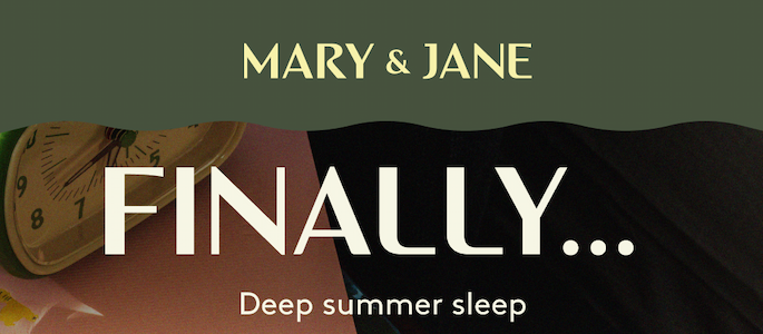 FINALLY... DEEP SUMMER SLEEP