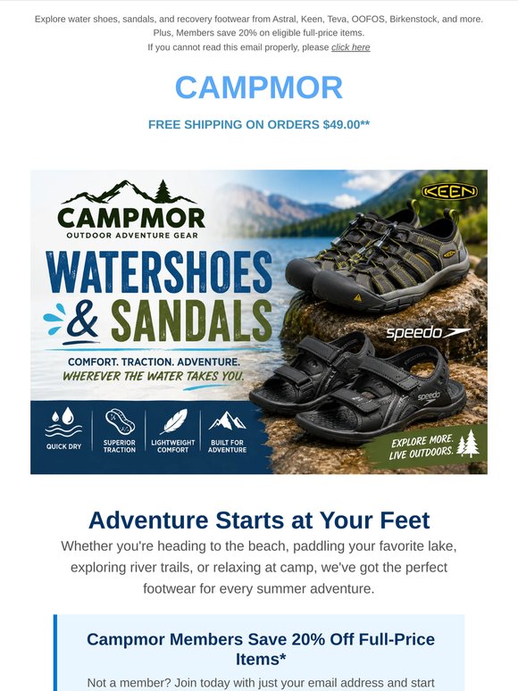 Ready for the Water? Shop Summer Footwear