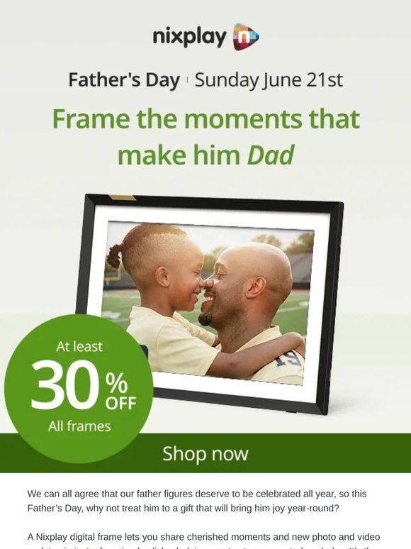 The Father’s Day gift that frames why he’s so special