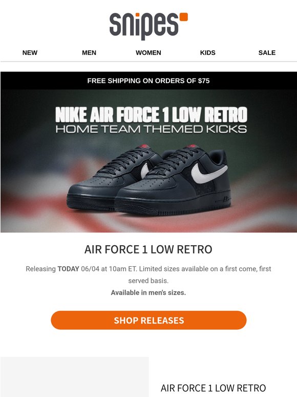 🚨Nike Releases: Air Force 1 Low Retro & Nike x LEGO