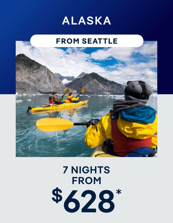 Alaska– 7 Nights From Seattle – Click to View Cruises & Book Now