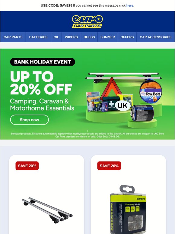 Ends Today! Up To 20% Off Travel & Leisure | Save 20% On Towing*