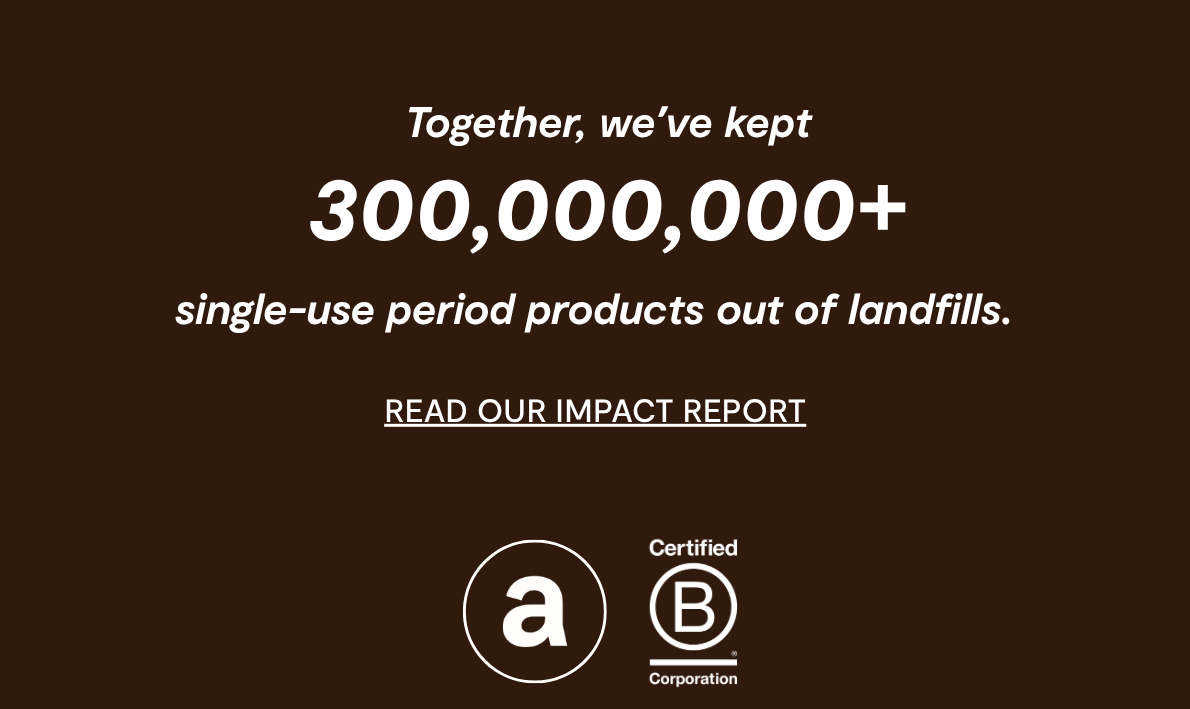 TOGETHER, WE'VE KEPT OVER 300,000,000+ SINGLE USE PRODUCTS OUT OF THE LANDFILL