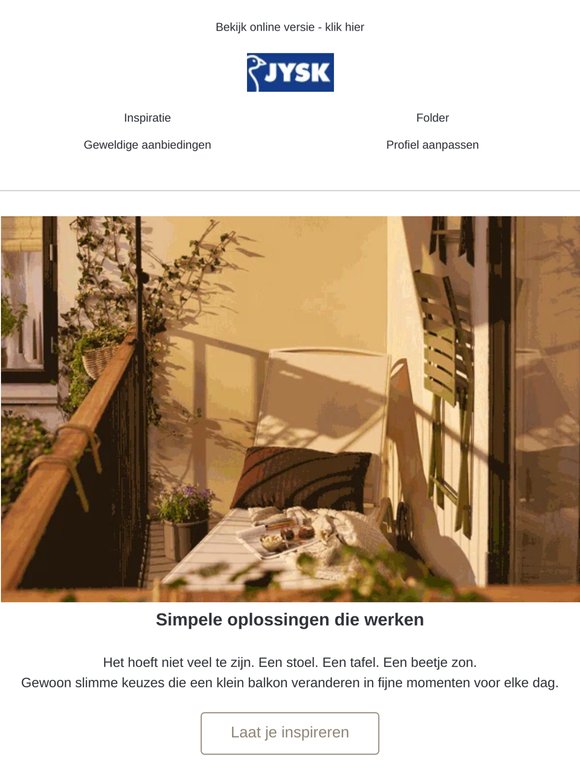 Maak van je balkon een gezellige plek ☕