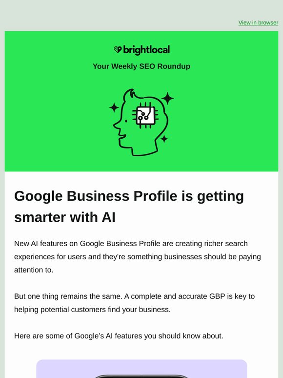 4 AI features changing Google Business Profile 🏬