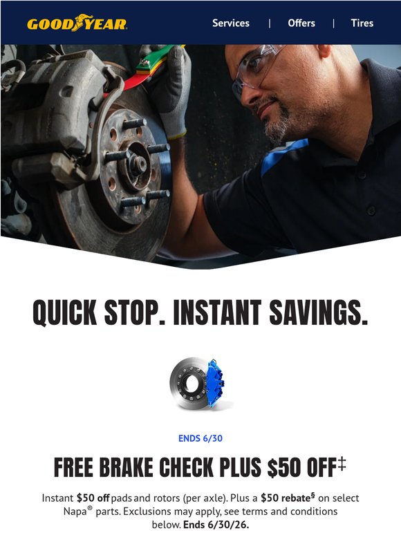 Instant savings with stopping power