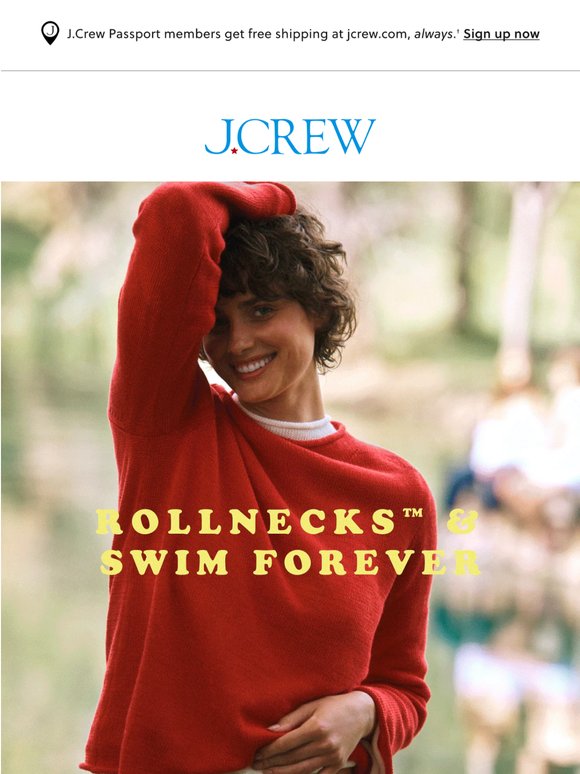 Our summer uniform: Rollnecks & swim forever