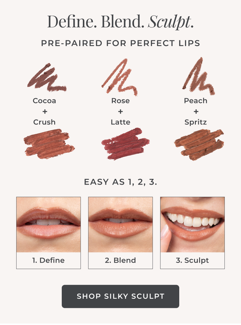 Define. Blend. Sculpt.: Pre-Paired for Perfect Lips - Shop Silky Sculpt