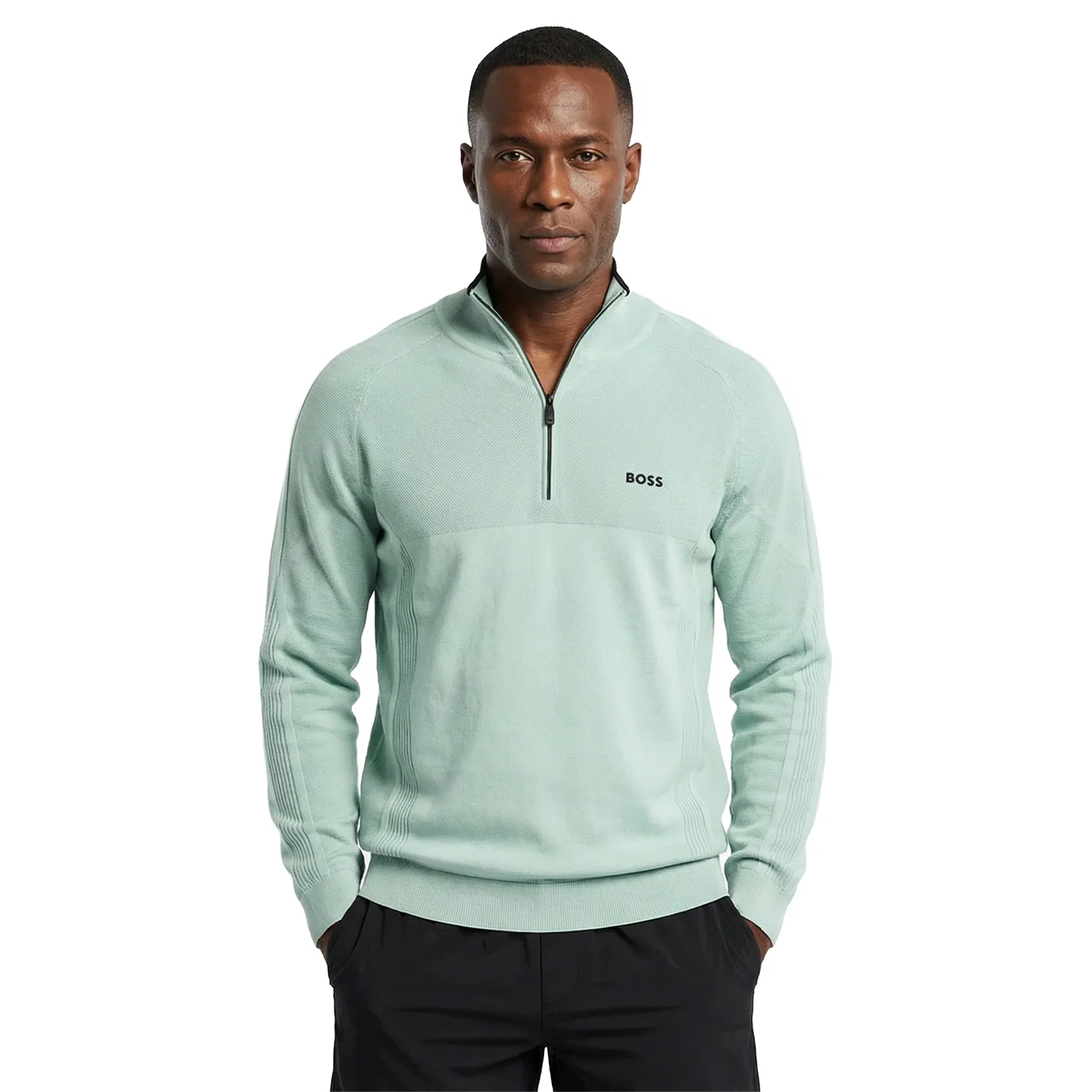 Image of BOSS KN_GOC Hydro 1/4 Zip Sweater