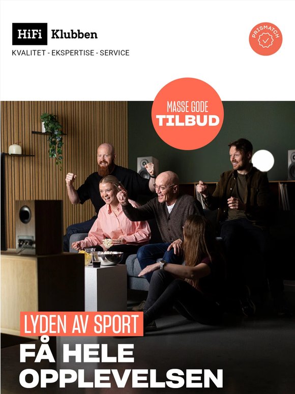 Oppgrader TV-lyden din, og gjør deg klar til sommerens store sportsbegivenheter