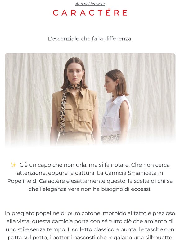 La camicia che non ti delude mai.