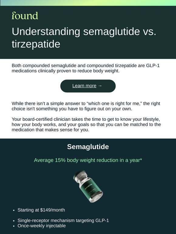 Semaglutide or tirzepatide?