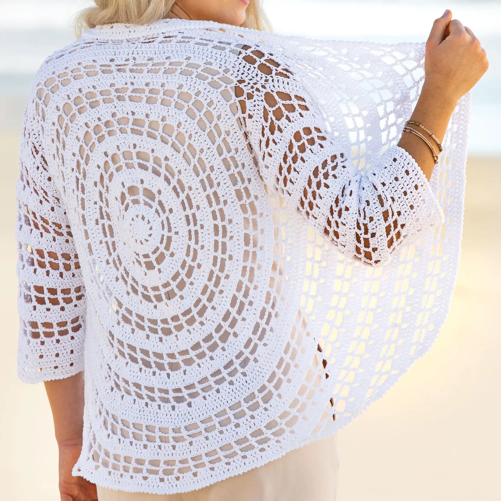ANNIE'S SIGNATURE DESIGNS: Summer Circles Cardi Crochet Pattern - Digital Download