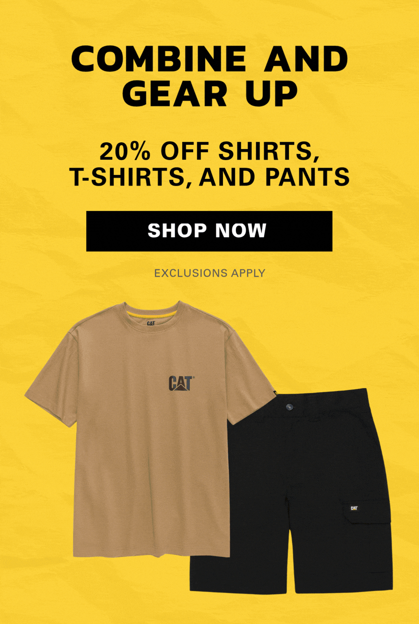 Combine And Gear Up 20% Off Shirts, T-Shirts, And Pants
