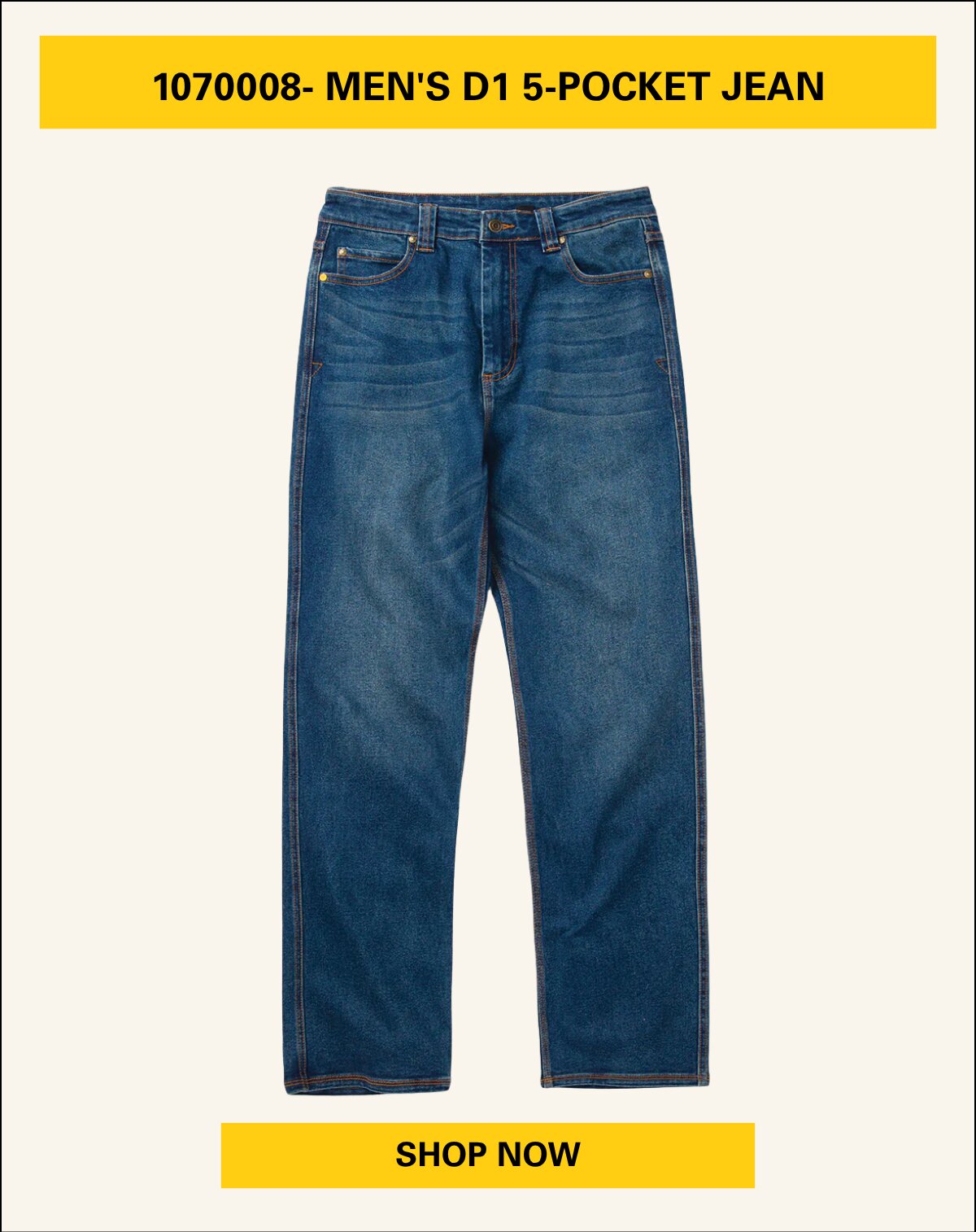 MEN'S D1 5-POCKET JEAN