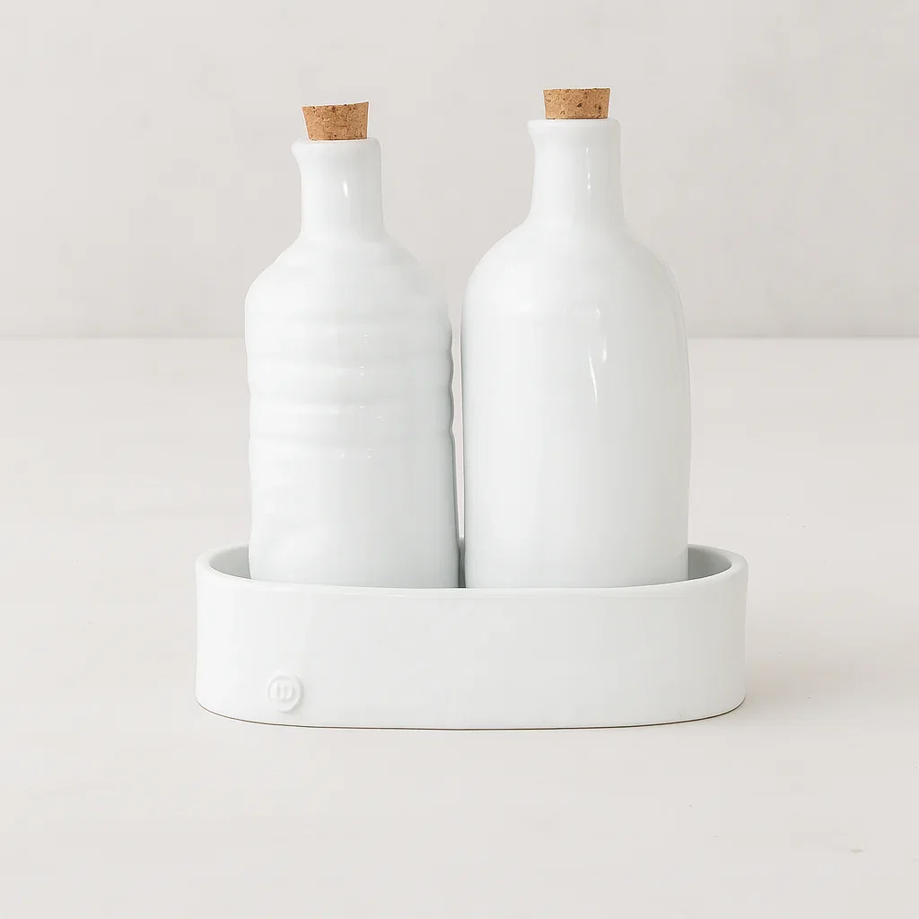 Image of Handmade Ceramic Oil & Vinegar 5006 by Montes Doggett