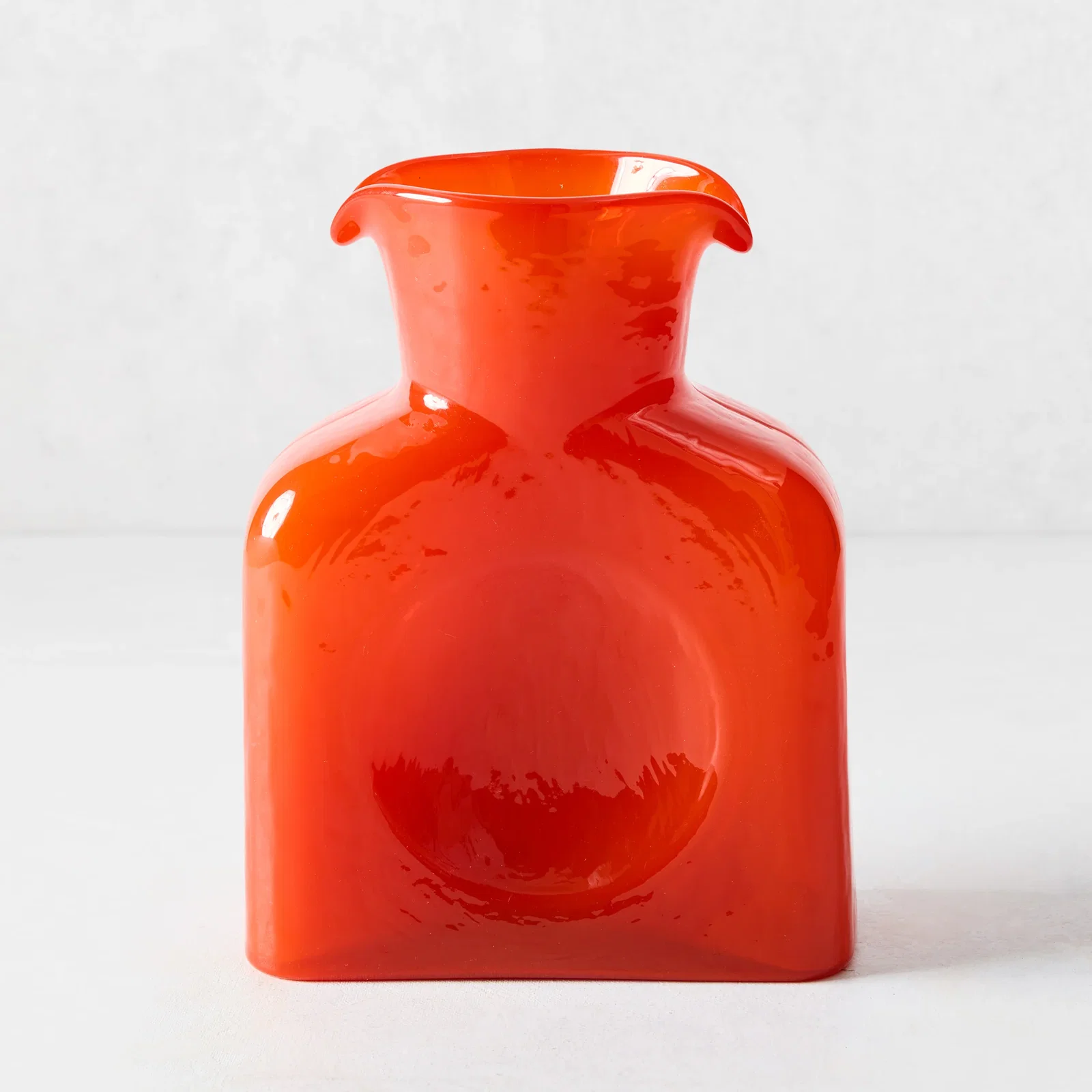 Image of Cabell Orange Square Glass Pitcher