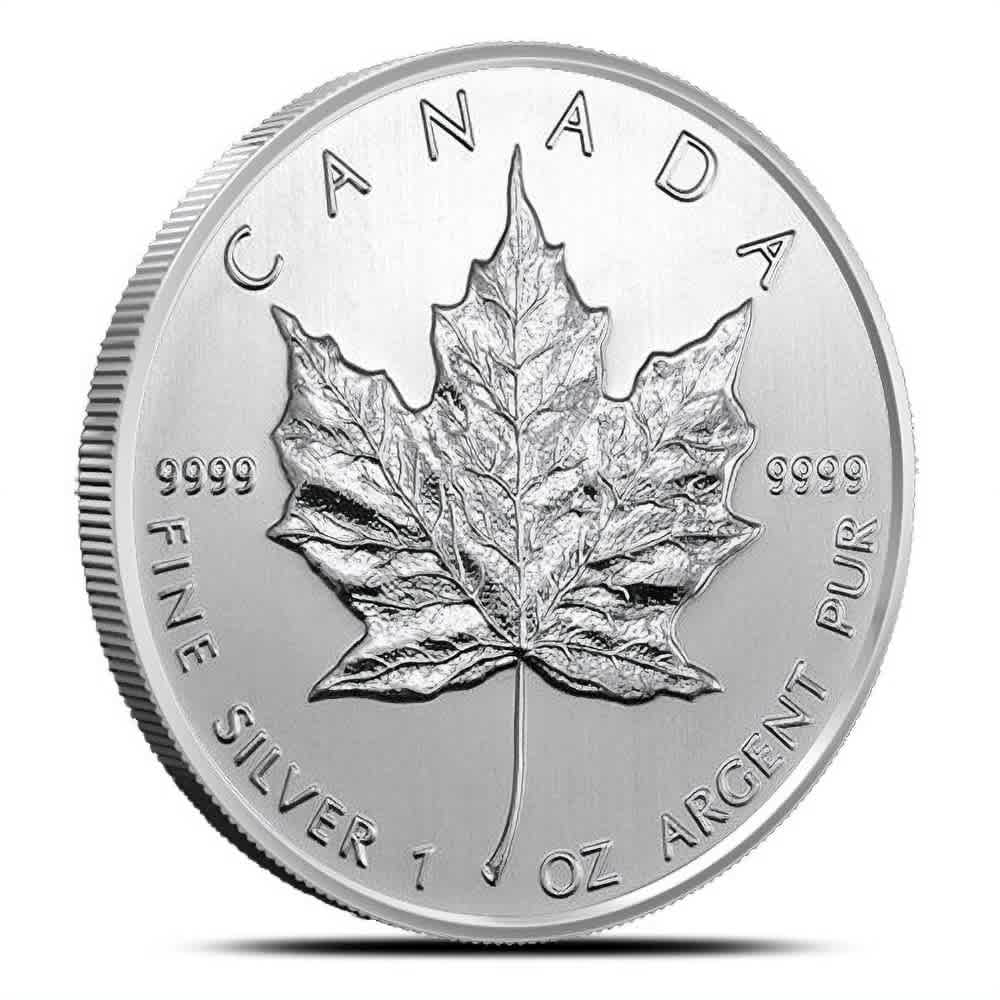 Flash Sale: 1 oz Canadian Silver Maple Leaf Coin (Random Year)