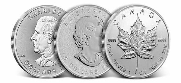 Flash Sale: 1 oz Canadian Silver Maple Leaf Coin (Random Year)