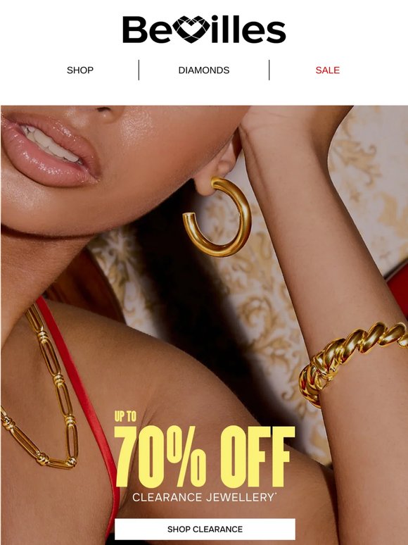 Up to 70% Off Clearance Jewellery