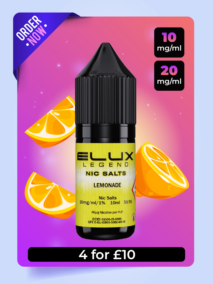 Elux Legend Lemonade Nic Salt - 4 for £10