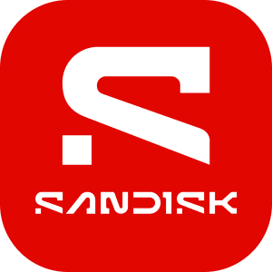Red SANDISK App Icon with White SANDISK Logo