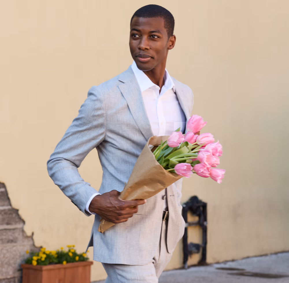 Jos A. Bank Linen Suit