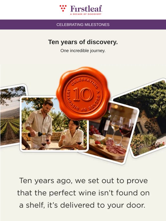 A decade of discovery and customer favorites.