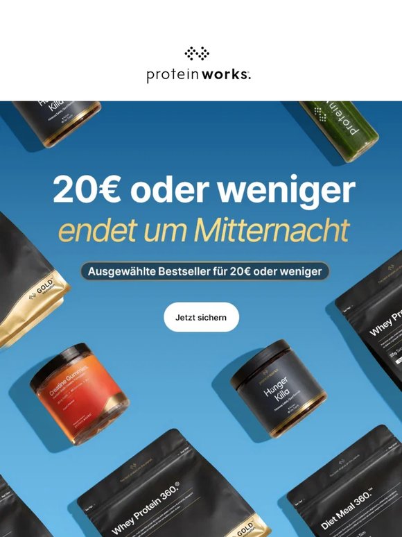 🌙 Endet um Mitternacht: 20 € & weniger