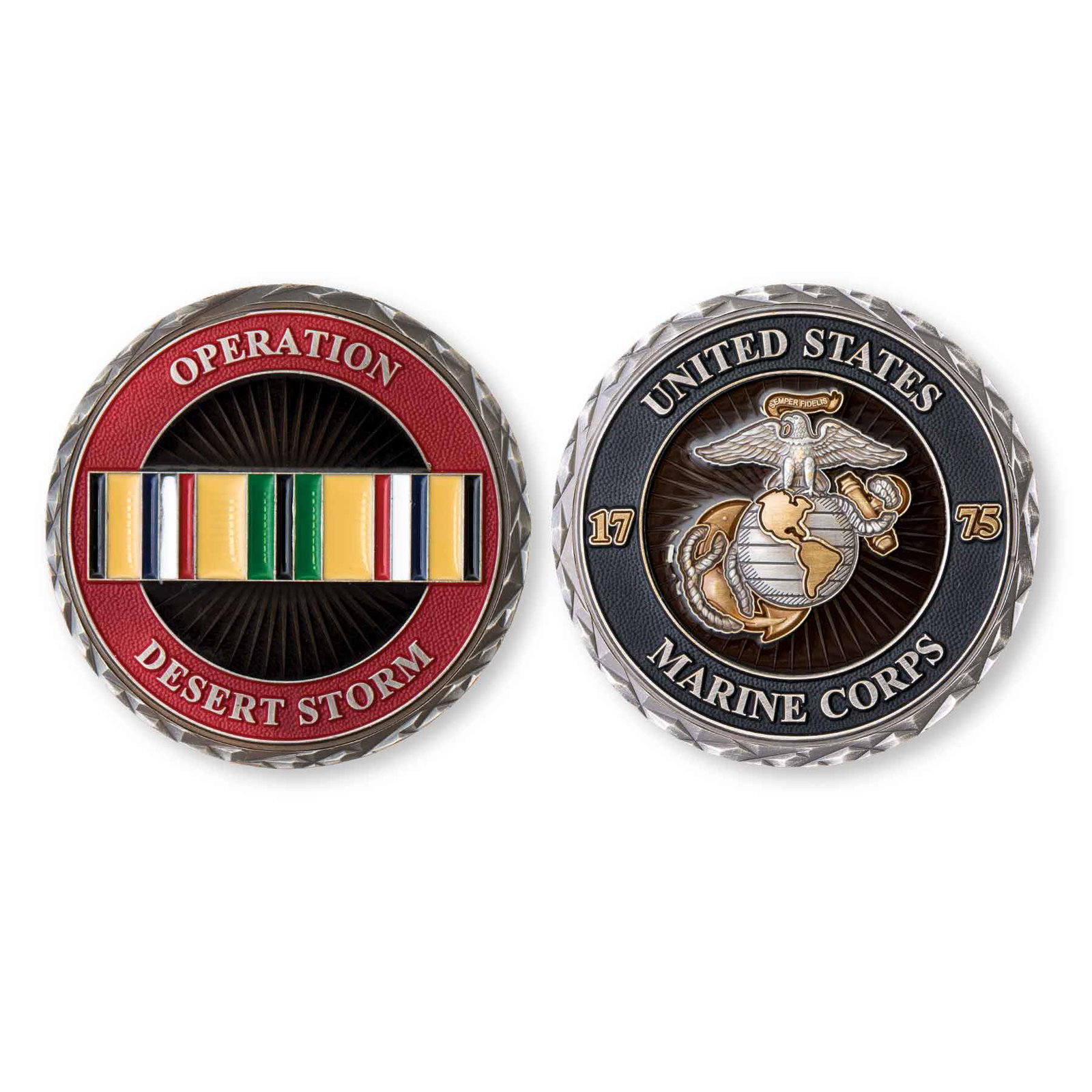 Image of USMC Desert Storm Conflict Challenge Coin