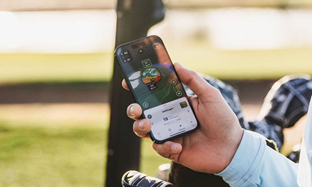 GolfLogix App on the course