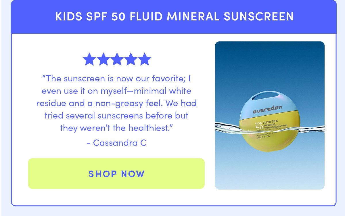 Kids SPF 50 Fluid Mineral Sunscreen