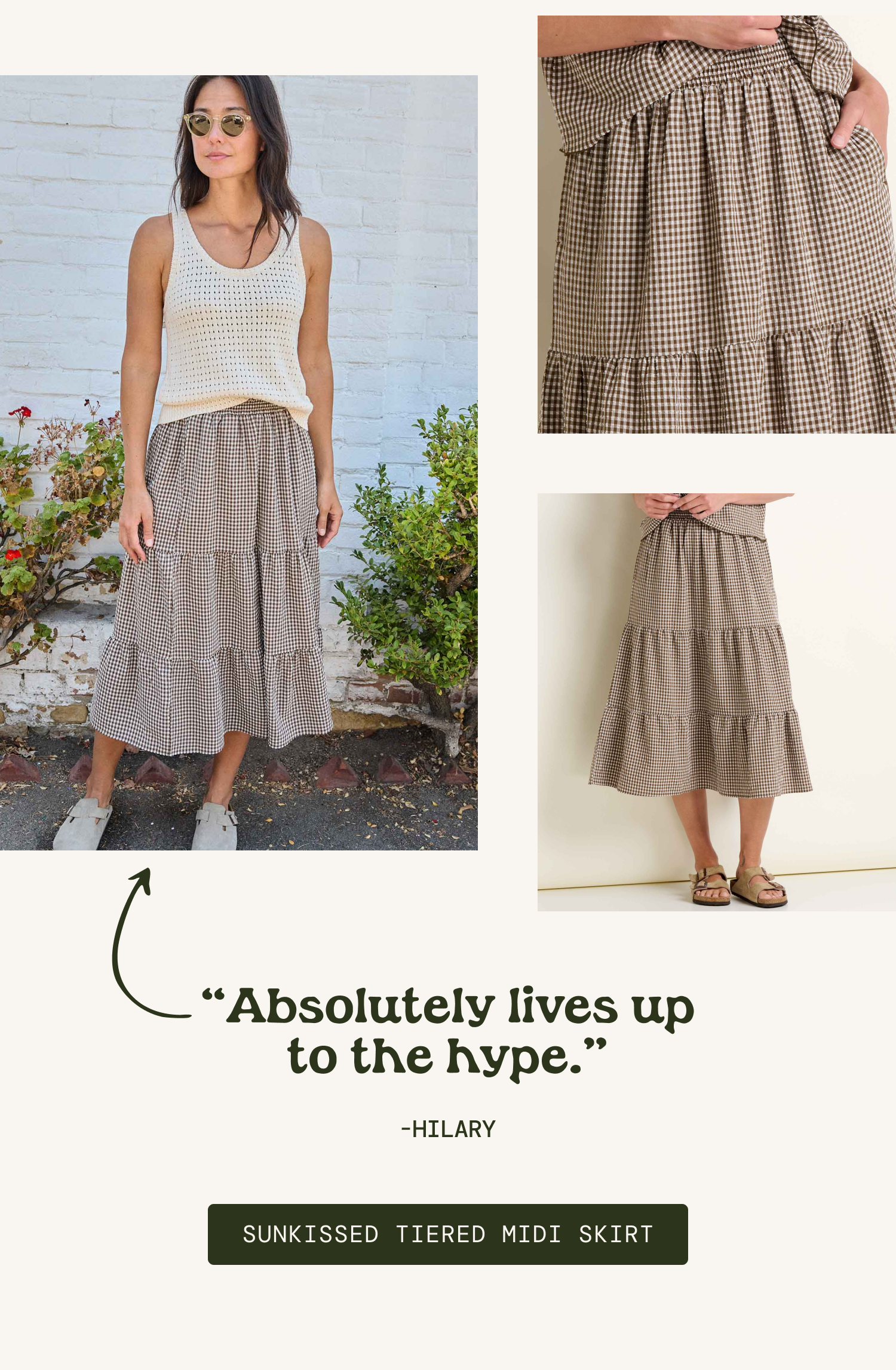 Sunkissed Tiered Midi Skirt