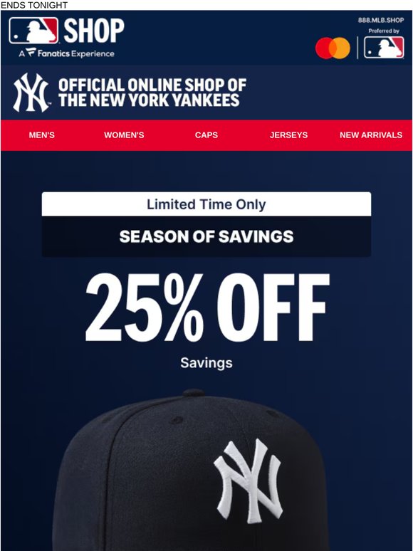 June Just Got Better - 25% Off Yankees Savings!