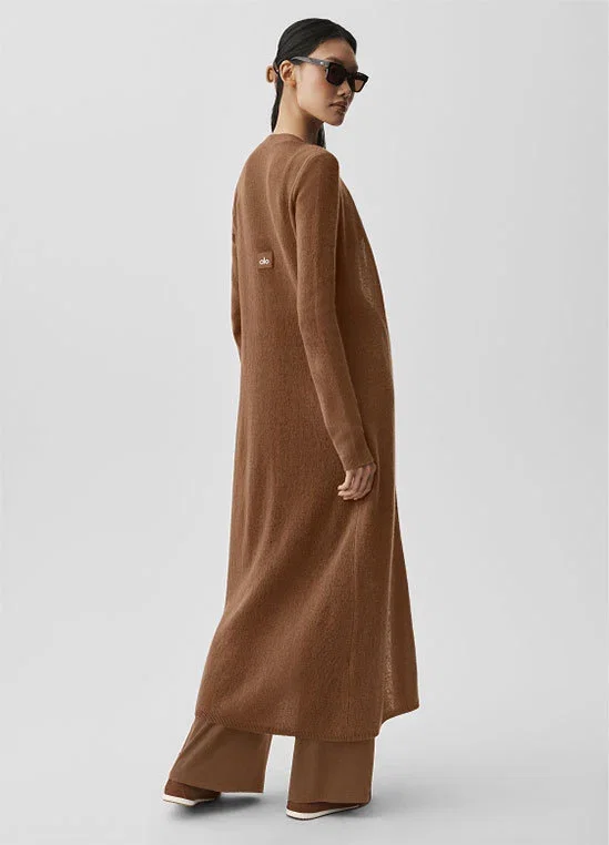 Sheer Cashmere Long Cardigan